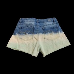 Like new! Justice distressed dyed cutoff denim shorts Size 16 (girls)